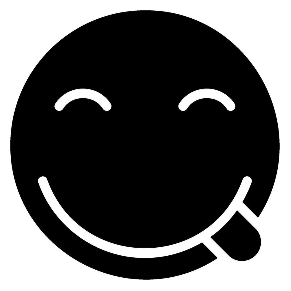 mocking glyph icon vector