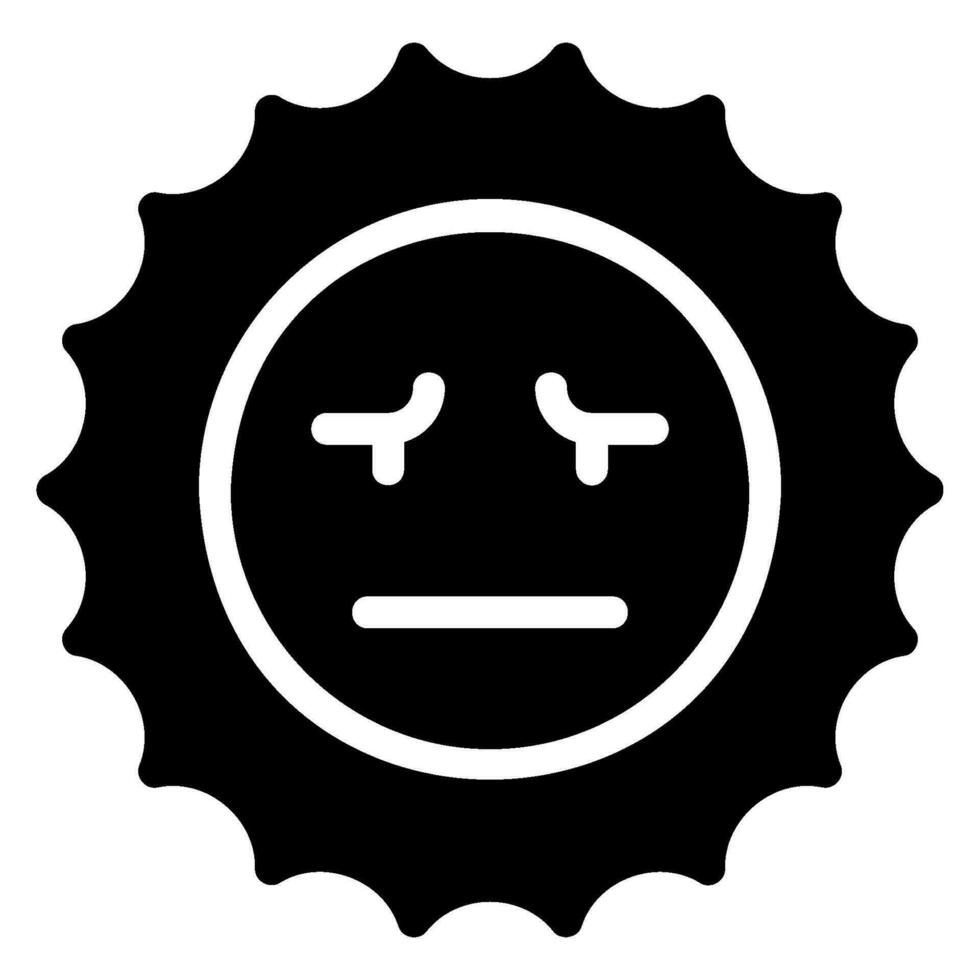 confused glyph icon vector