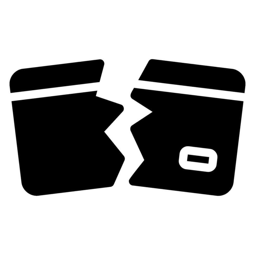 icono de glifo de tarjeta de crédito vector