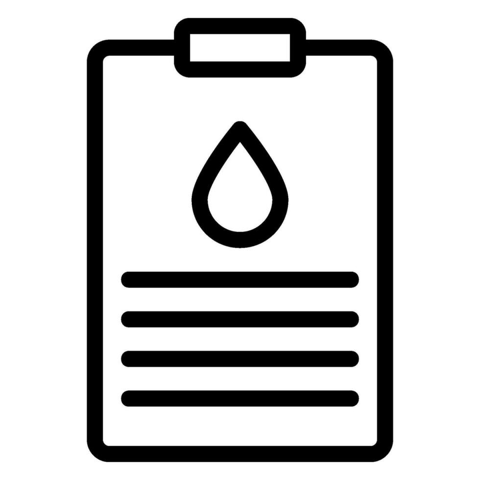 clipboard line icon vector