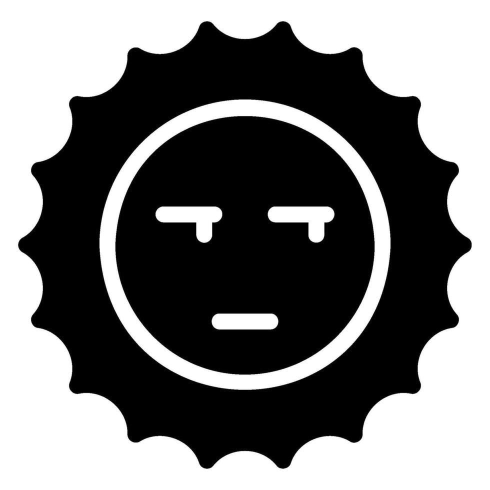 suspicious glyph icon vector