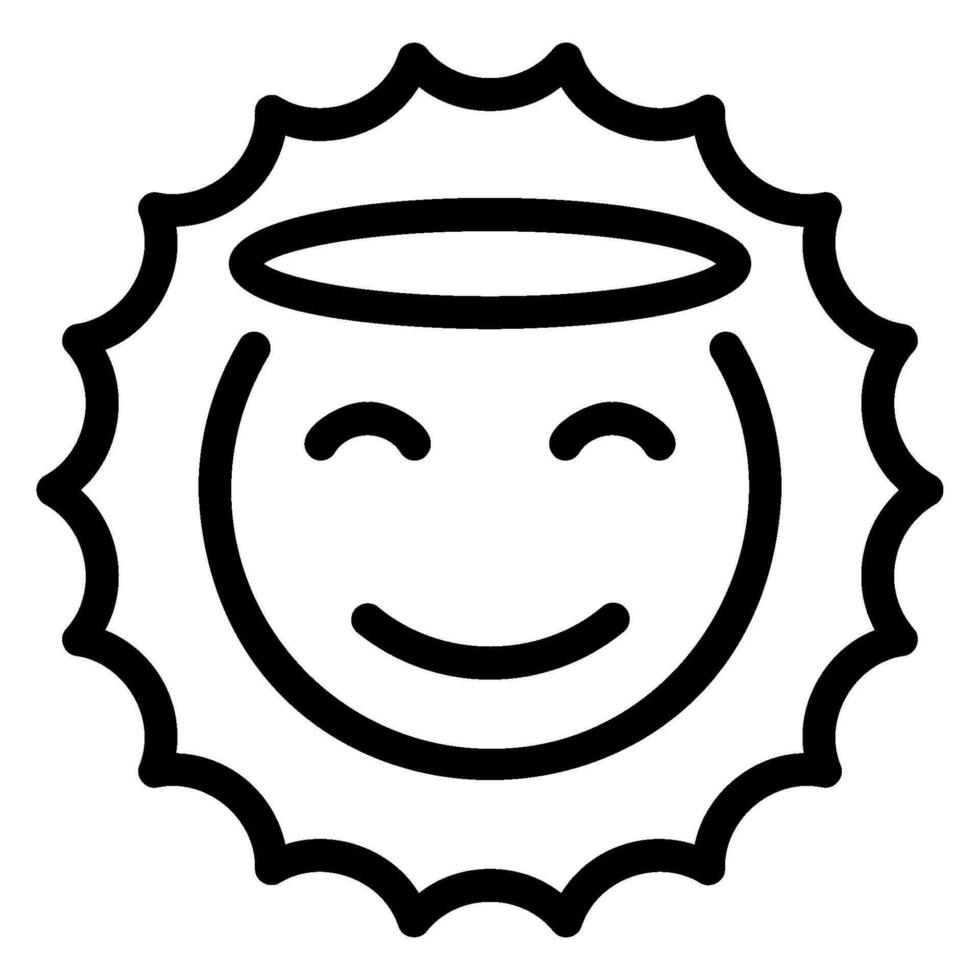 angel line icon vector