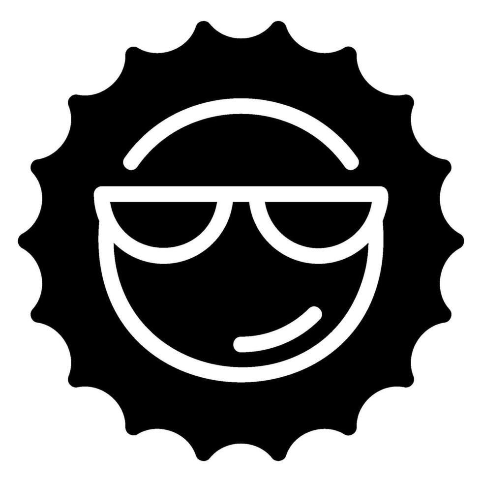 cool glyph icon vector