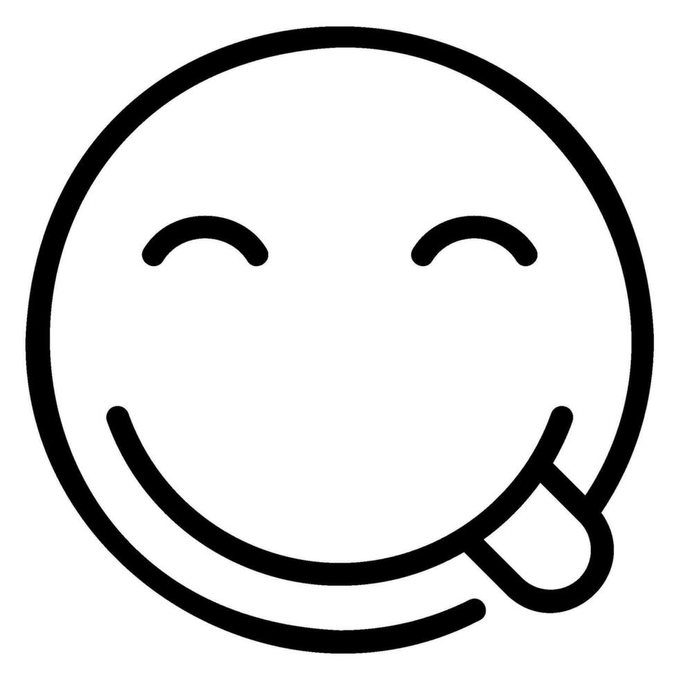 mocking line icon vector