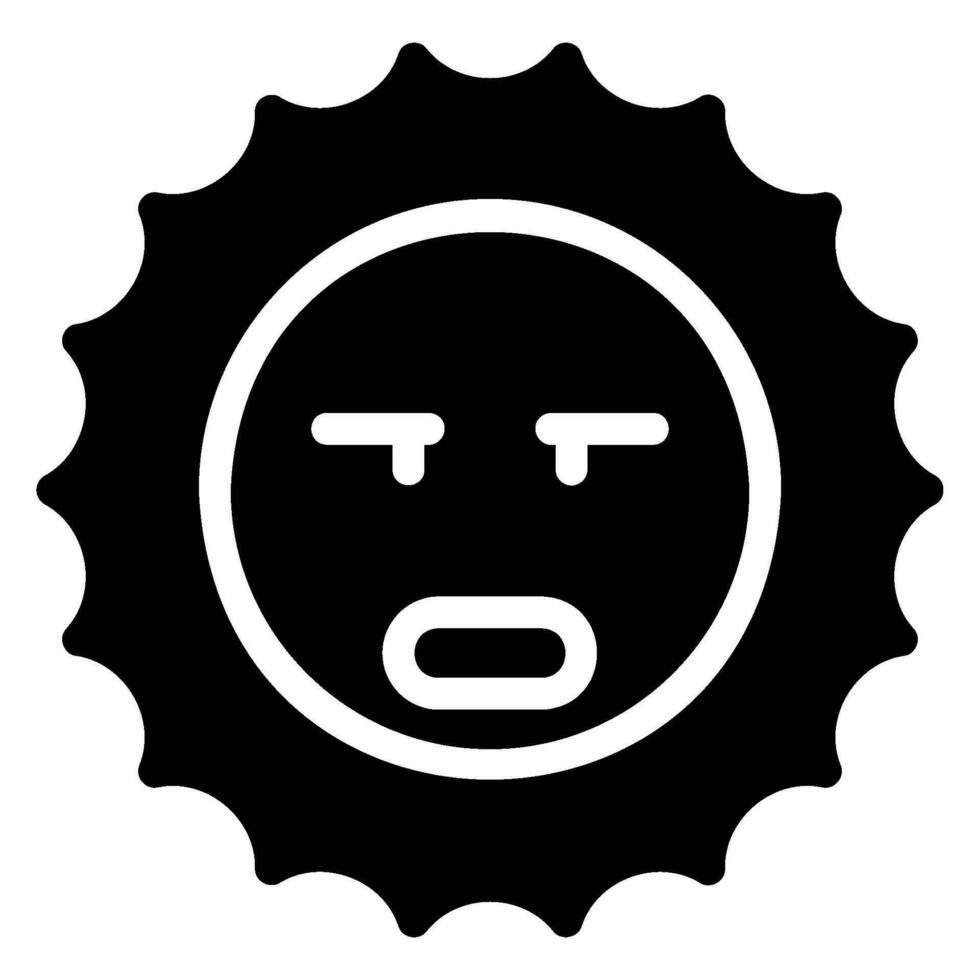 confusing glyph icon vector