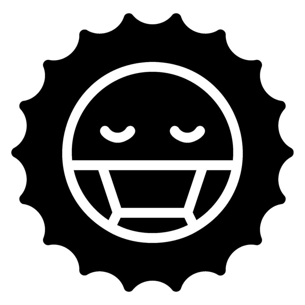 sick glyph icon vector