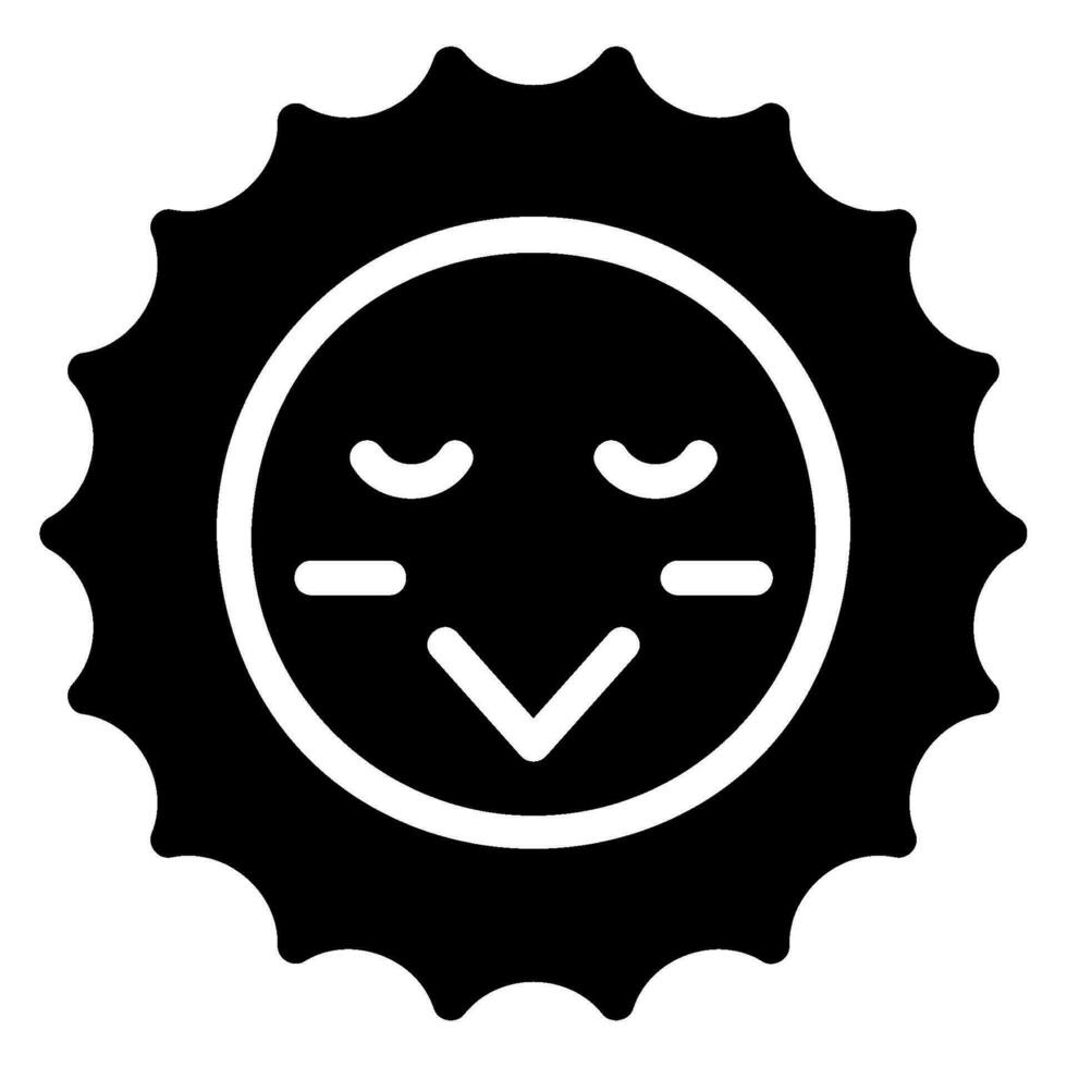 shy glyph icon vector