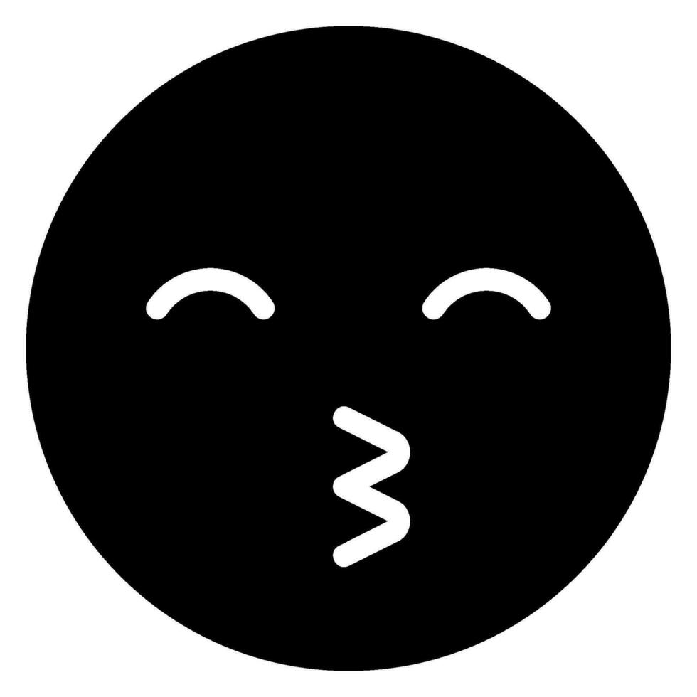 kiss glyph icon vector