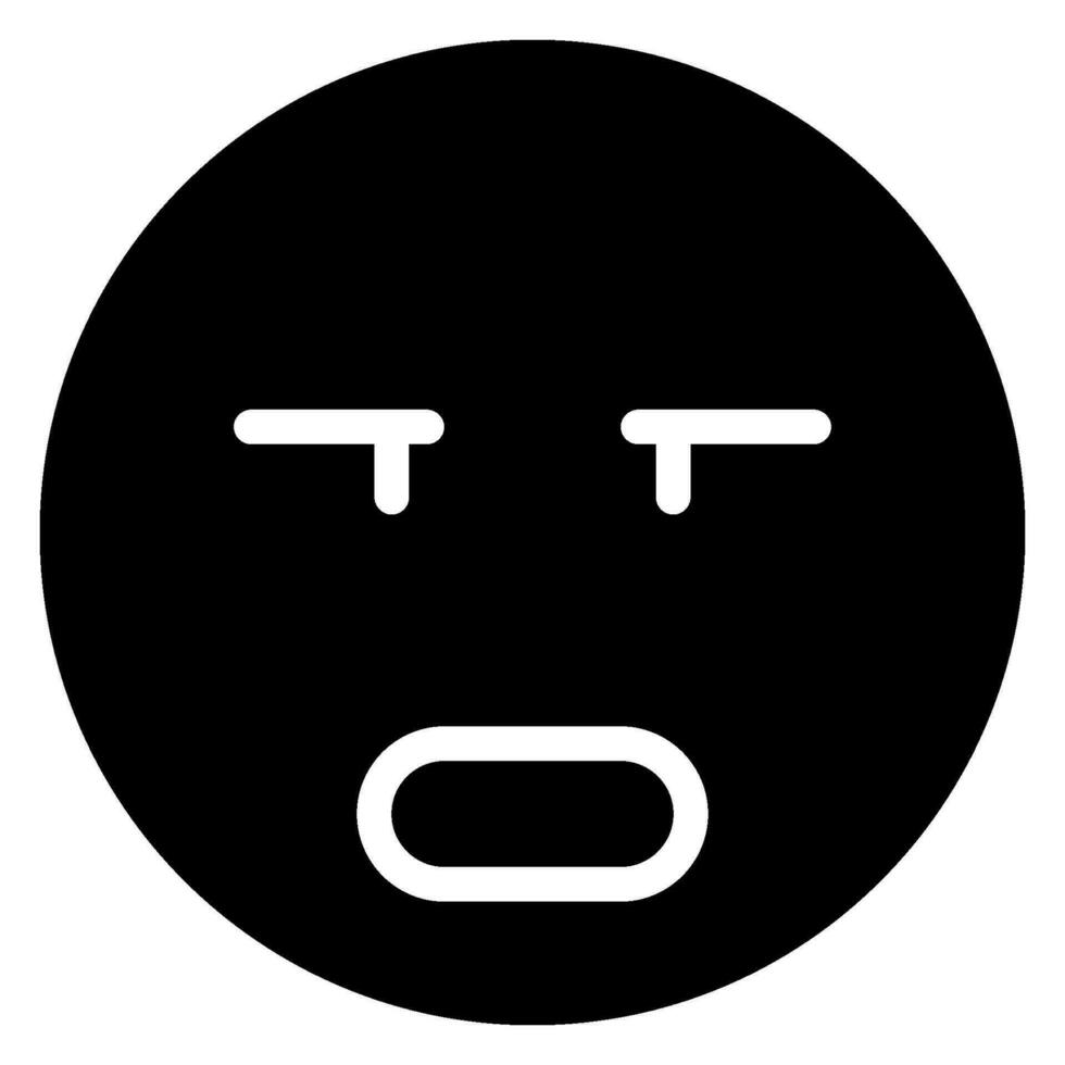 confusing glyph icon vector