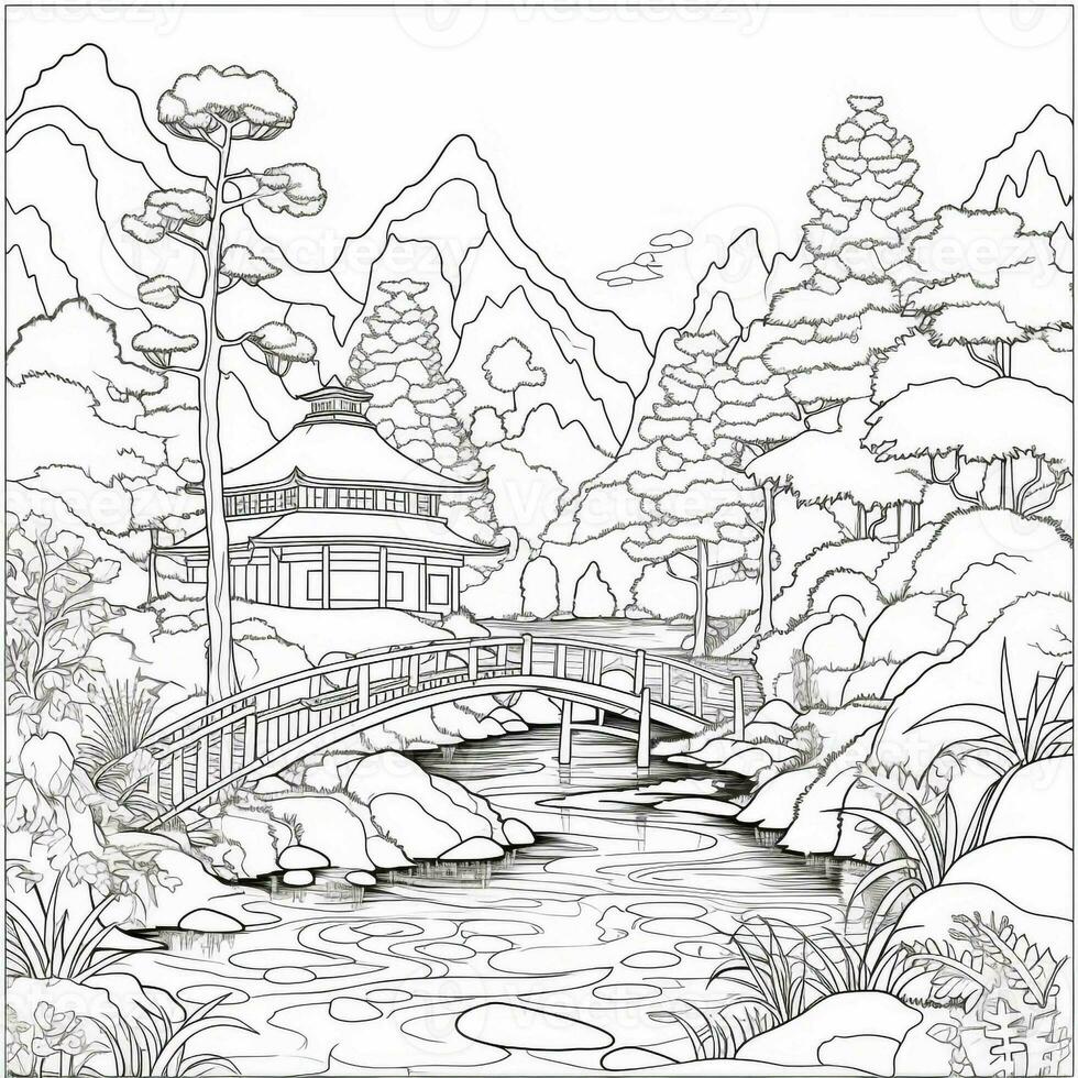 Landscape Coloring Pages photo