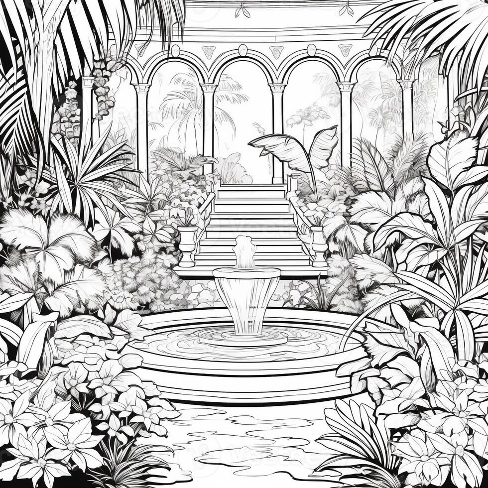 Landscape Coloring Pages photo