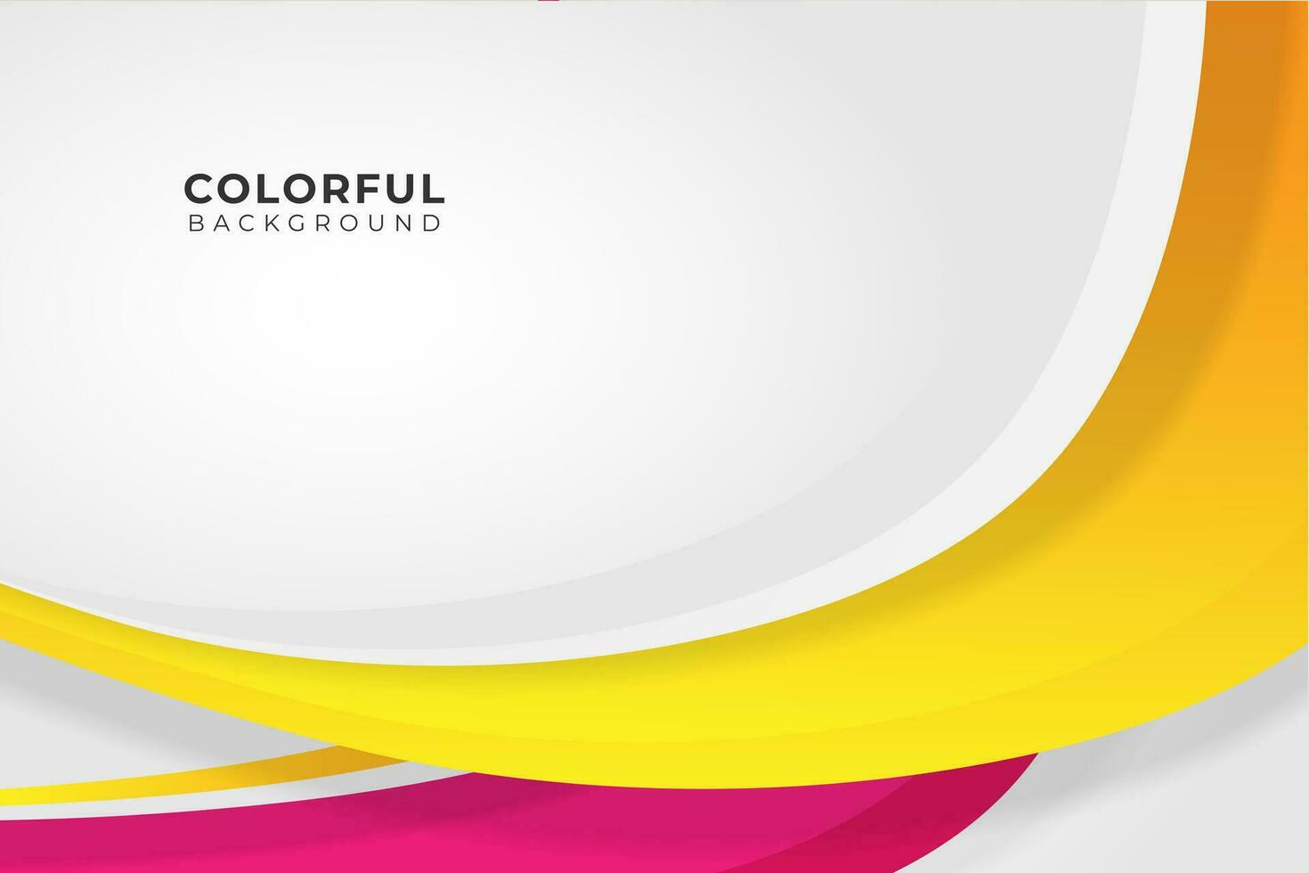 abstract yellow and pink wave on white background 26637899 Vector Art