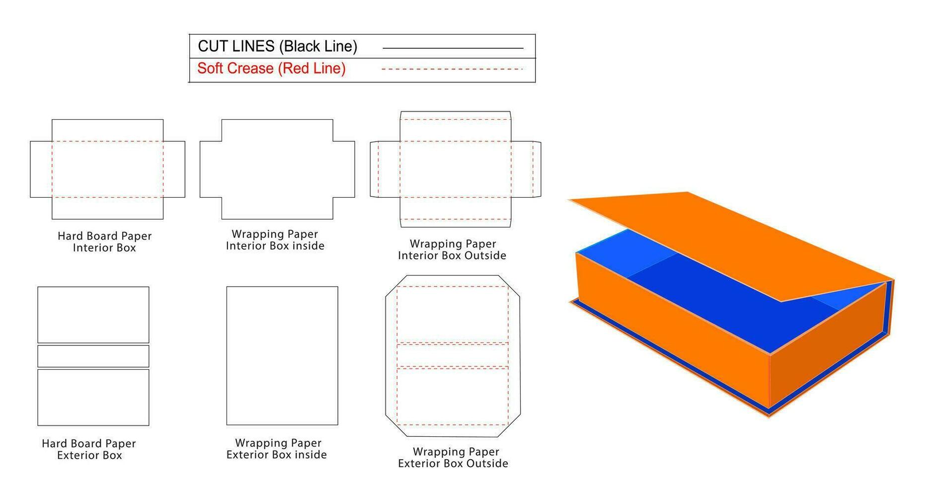 Rigid Box Magnetic Closer Luxury 3 Side Cover Rigid Boxes Dieline rigid-box-magnetic-closer-luxury-3-side-cover-rigid-boxes-dieline