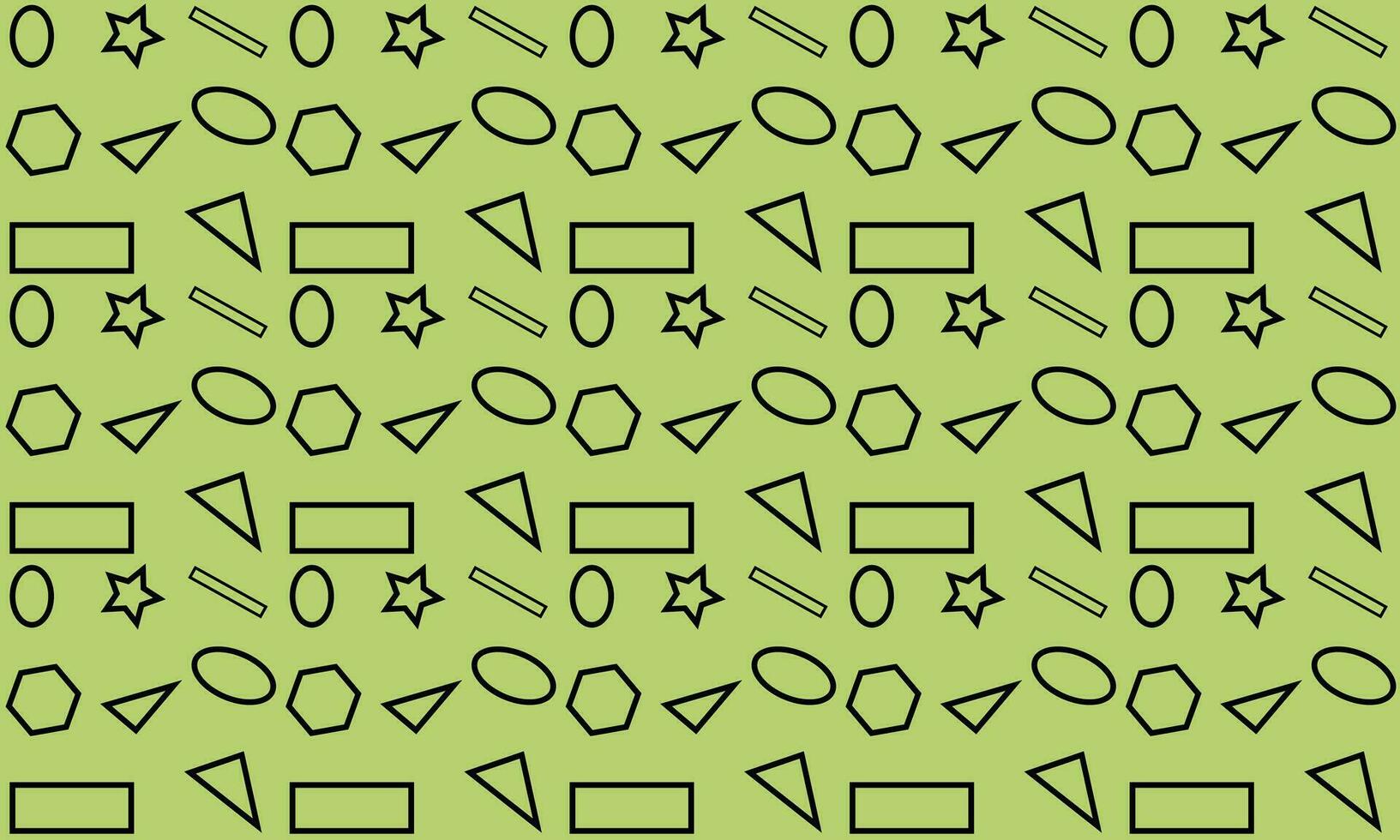 Seamless vector pattern. Repeating geometric triangles on a green background.