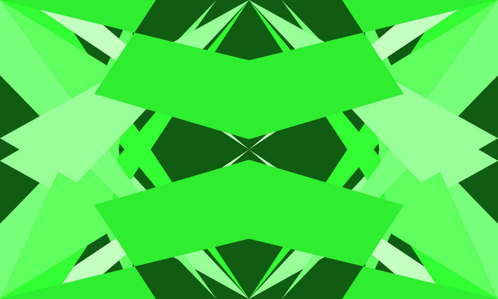 Abstract geometric vector green background with random pattern of simple shapes