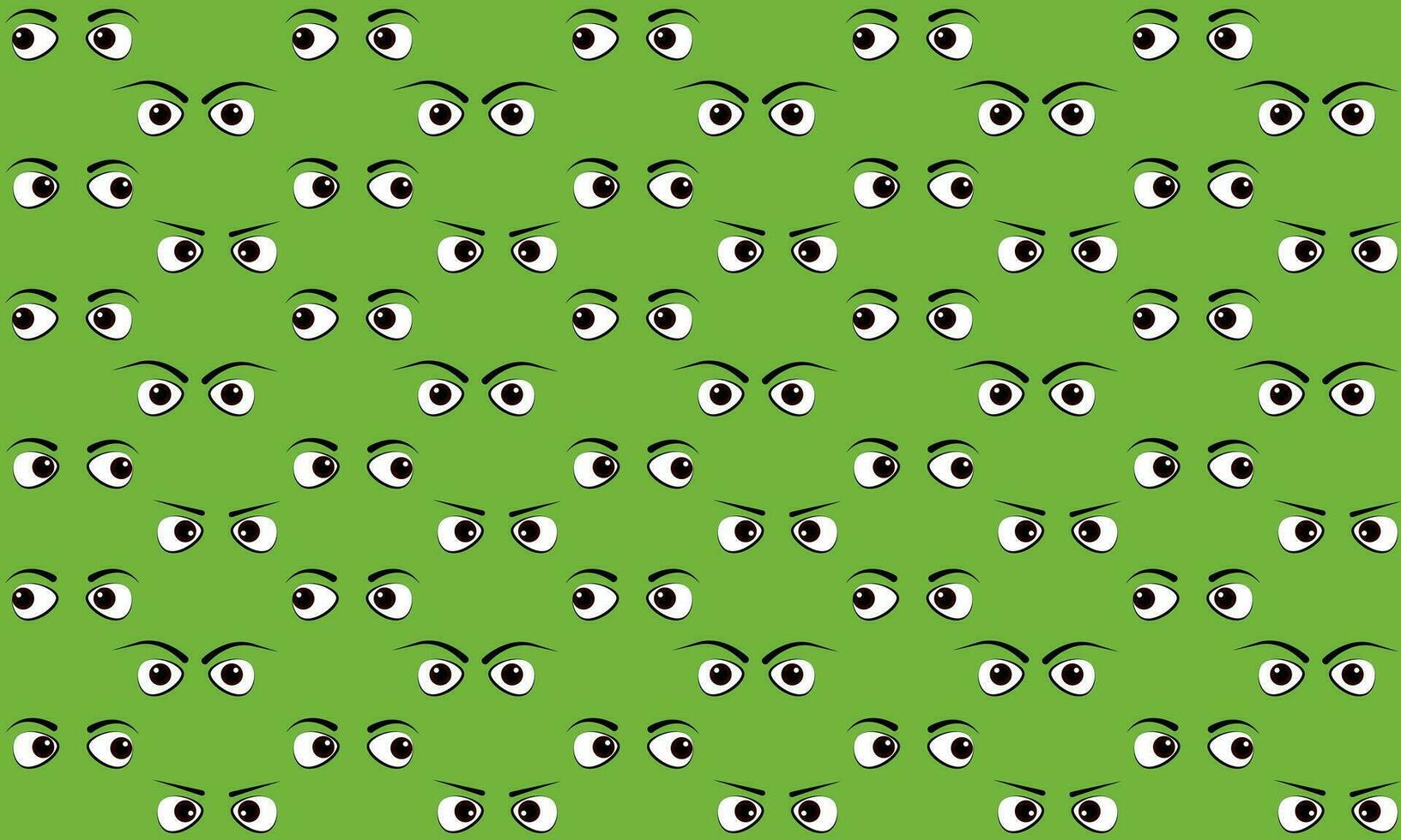 Seamless vector pattern. cute cartoon eye pattern.