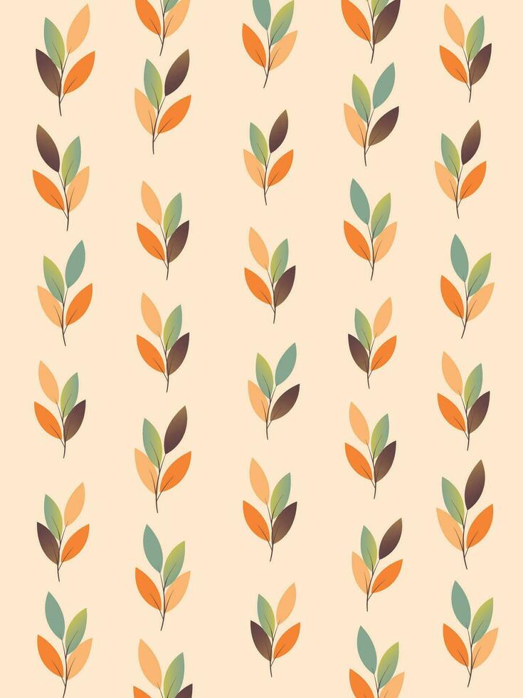 Autumn foliage cover template vector