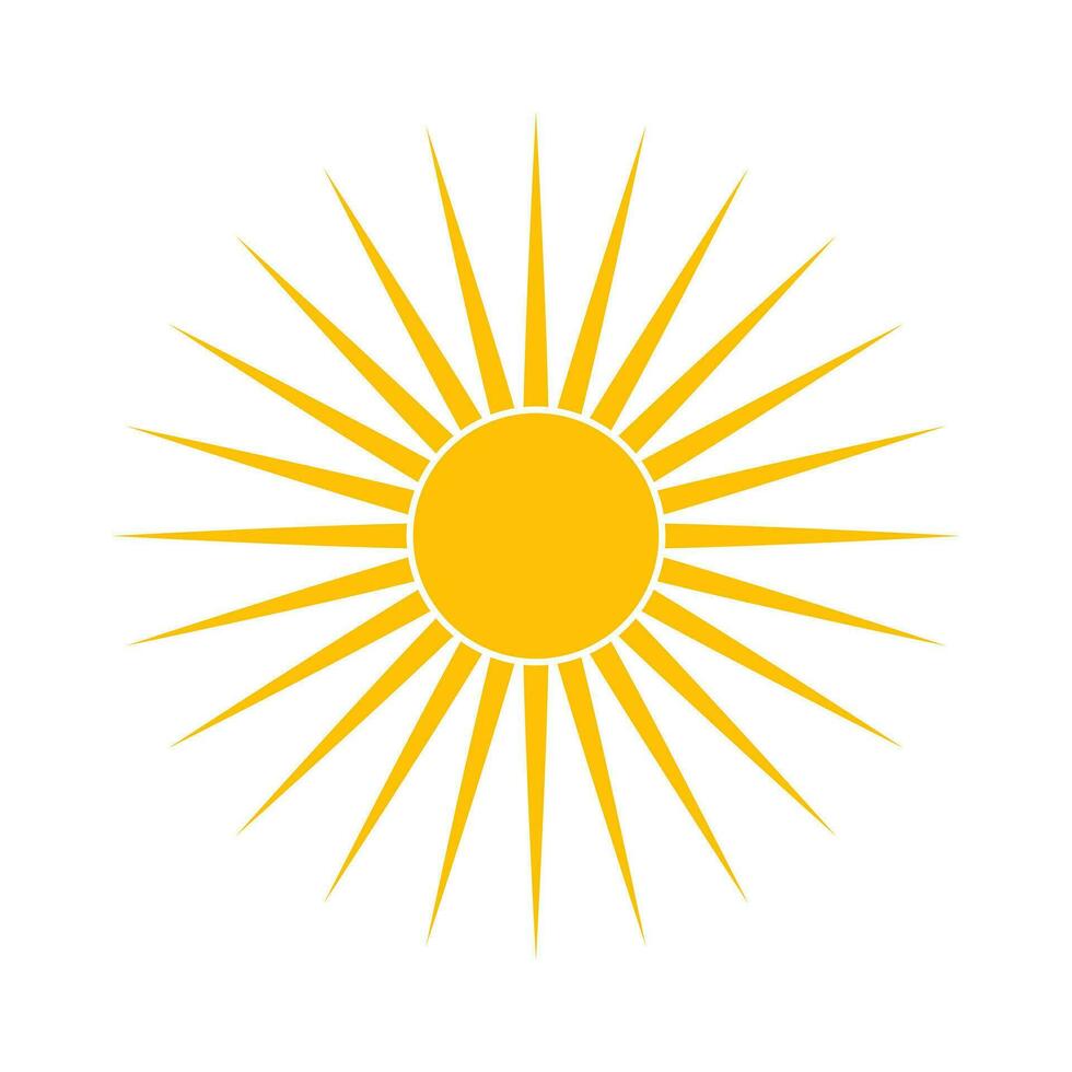 Sun illustration isolated on white background.Sun Elements icons for your design needs. vector