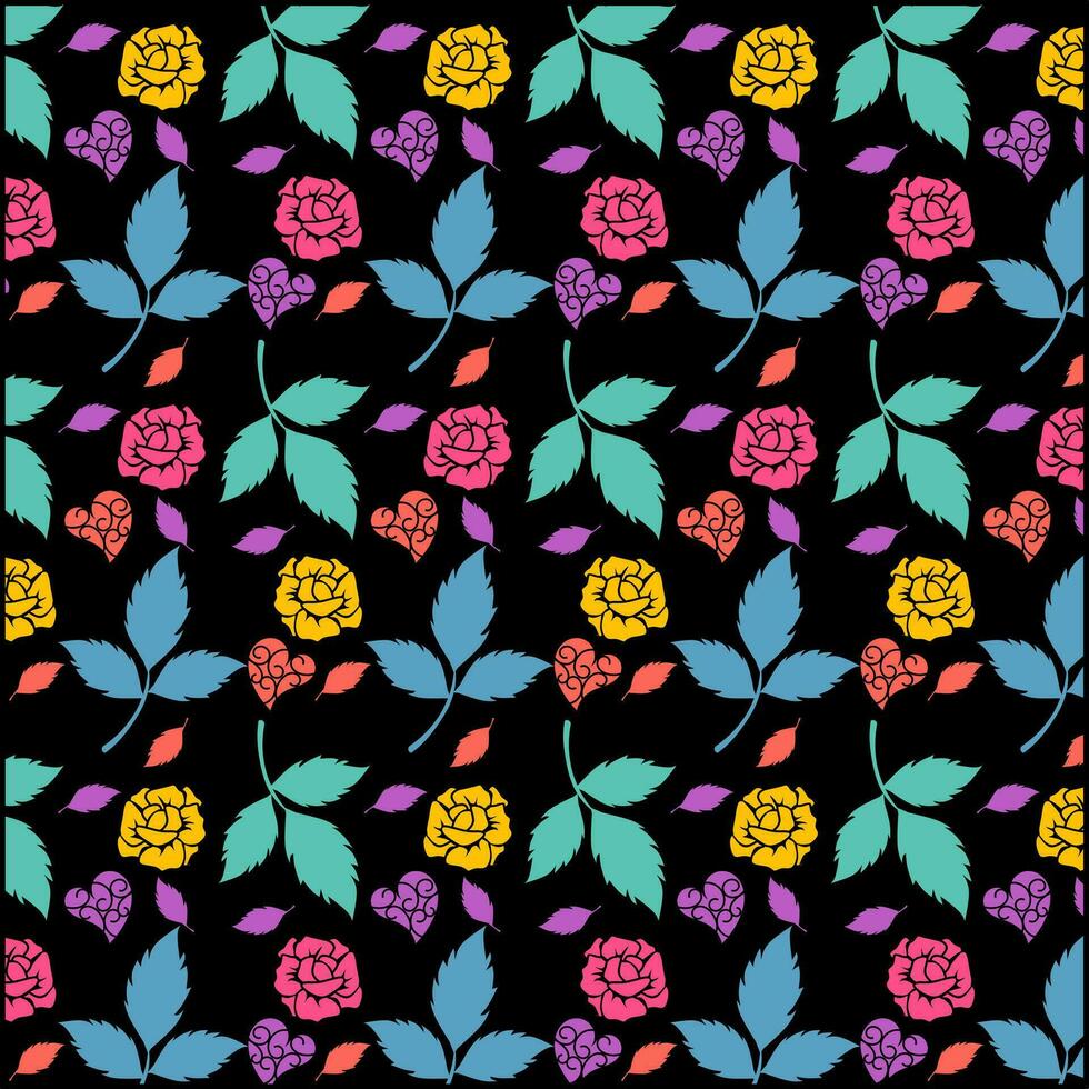 composition, vector seamless pattern, can be poured on gift wrapping paper, wall decor,or fabric.