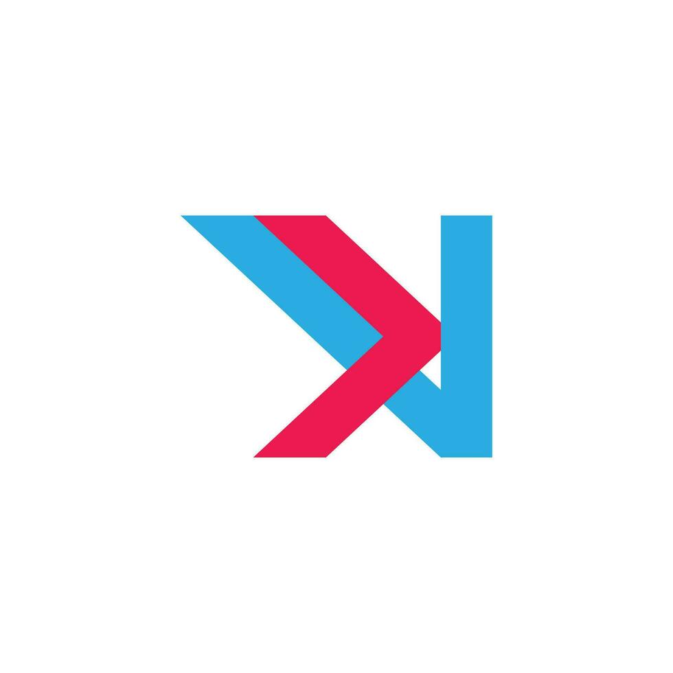 letter v arrow geometric logo vector
