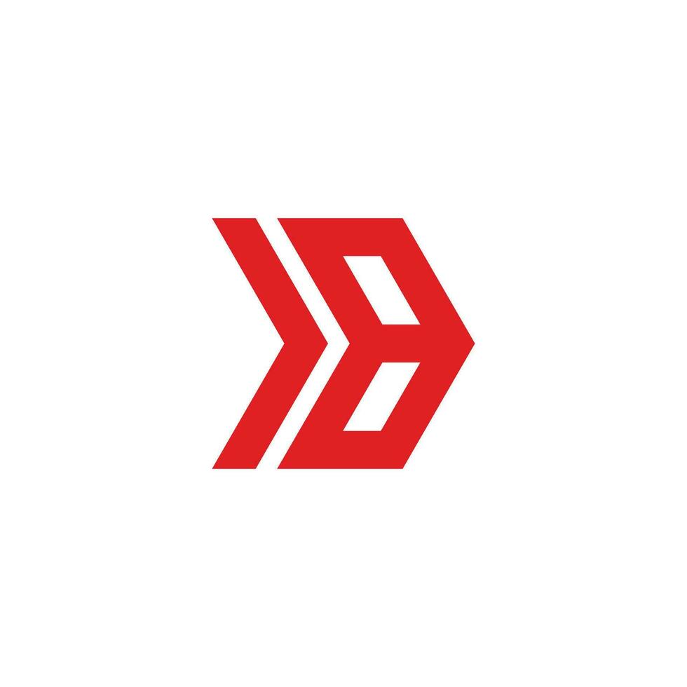 abstract number 8 arrow geometric line logo vector