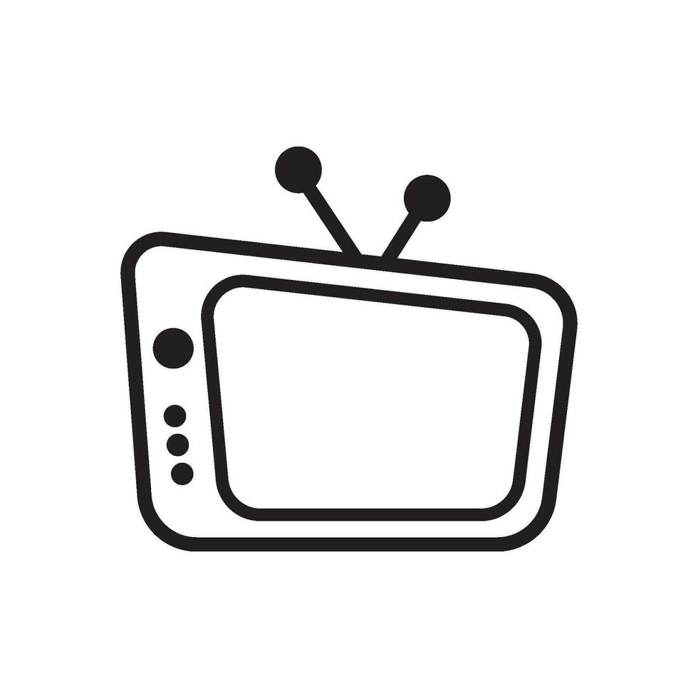 television icon design vector