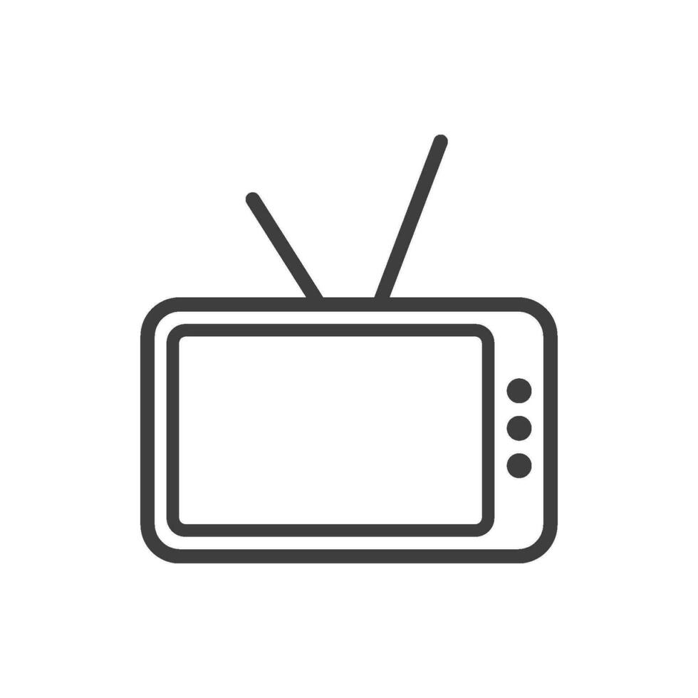 television icon design vector