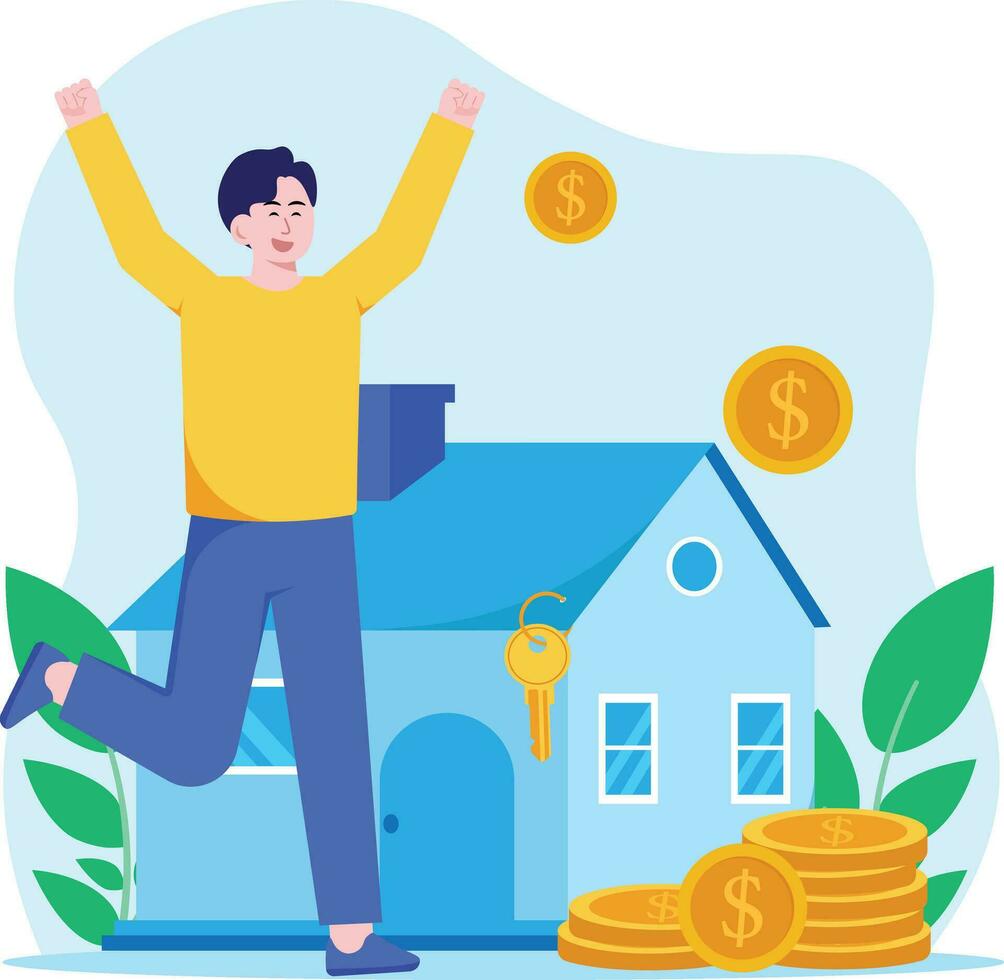 Real Estate Investor Illustration vector