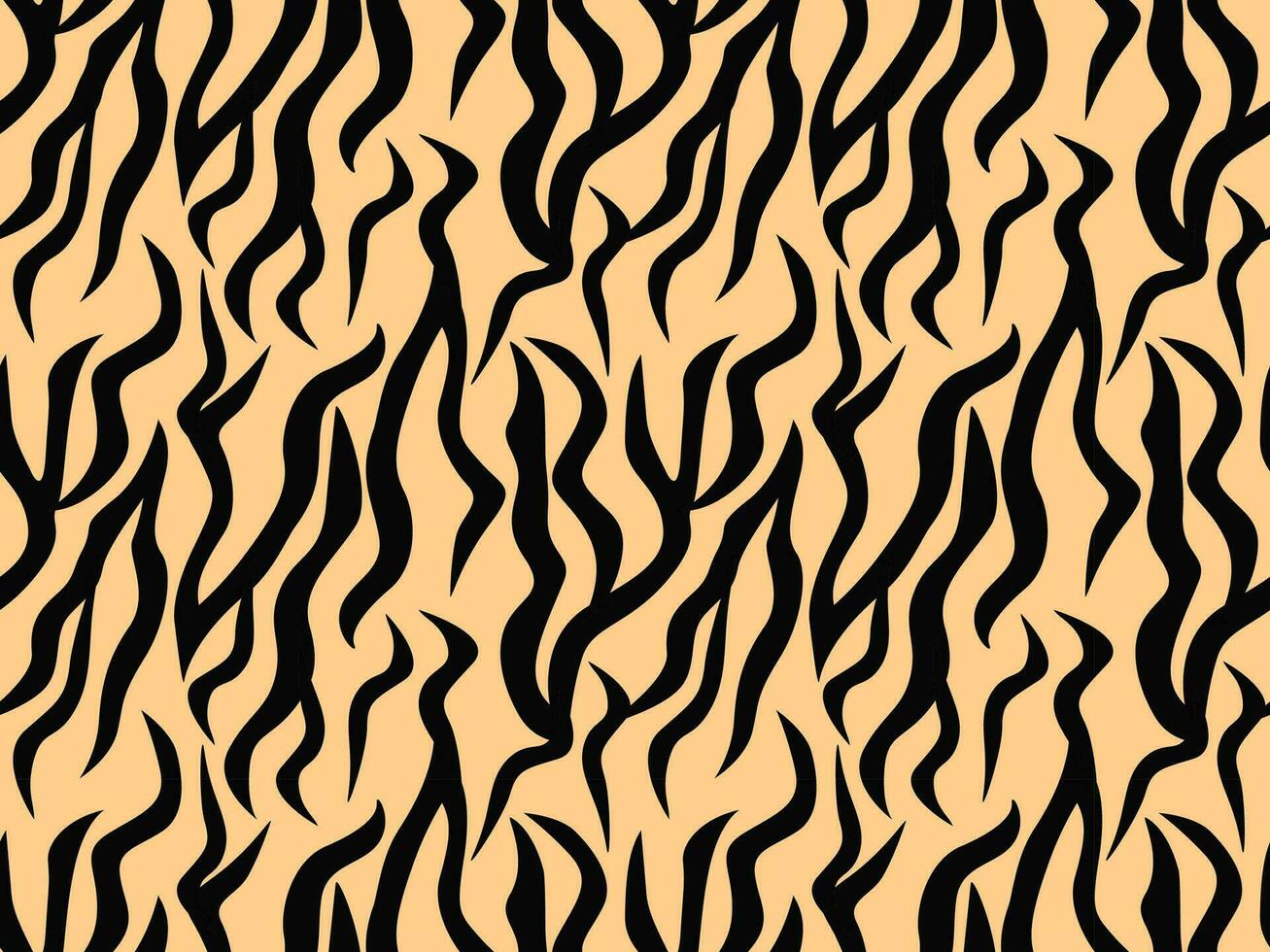 Abstract zebra seamless pattern. Animal skin texture, modern geometric background. Flat vector illustration.