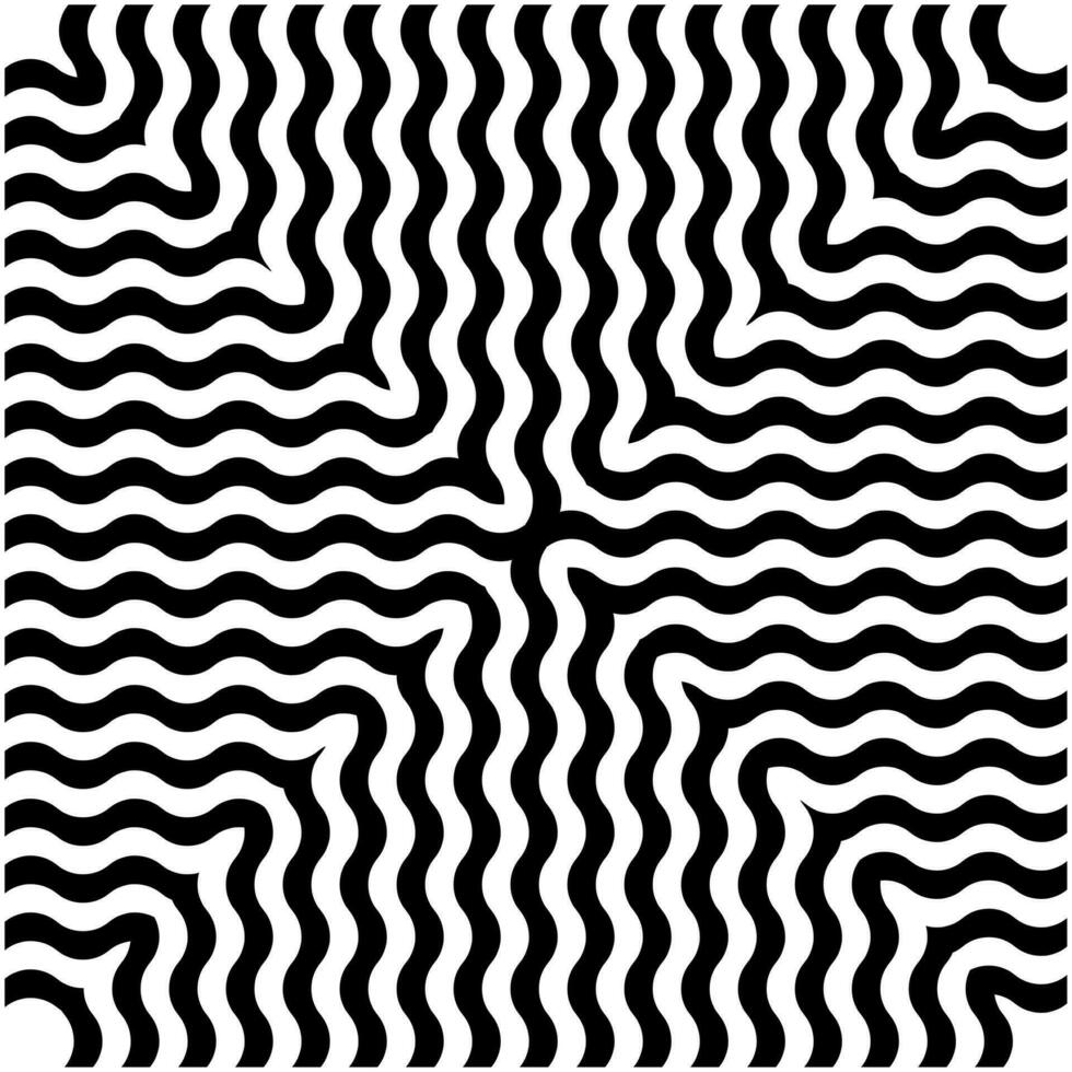 Nirmana style symmetrical curved line vector