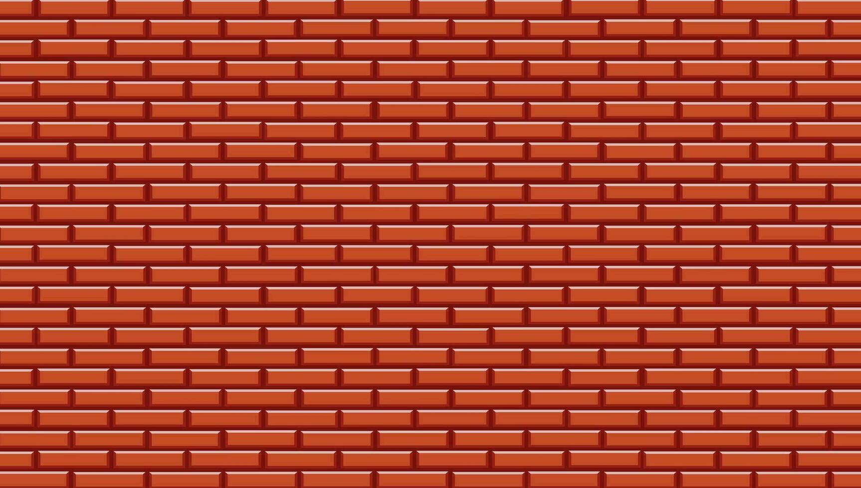 Brick wall background structure. Block stone interior red brickwall. Vector illustration rectangle