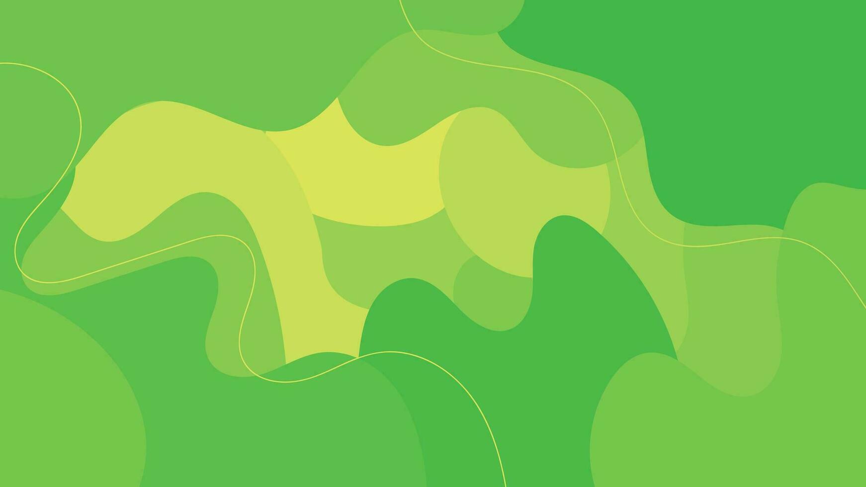 free green abstract  wave fluid nature background vector