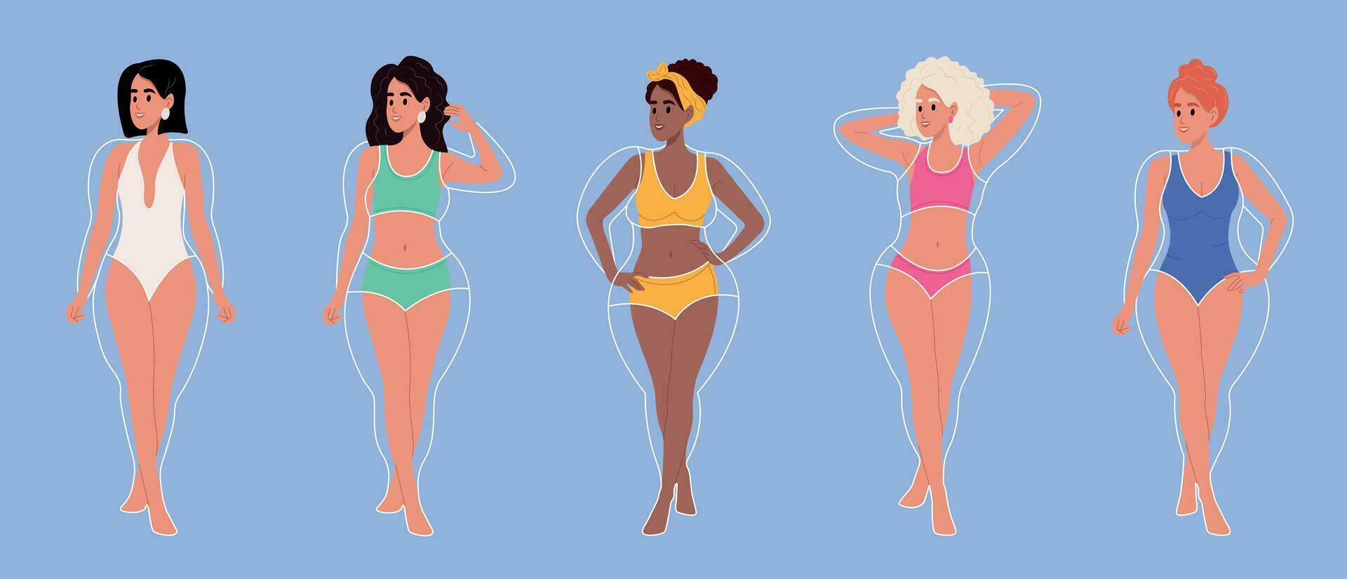 Set Of Young Beautiful Women With Perfect Body Shape In Underwear set-of-young-beautiful-women-with-perfect-body-shape-in-underwear