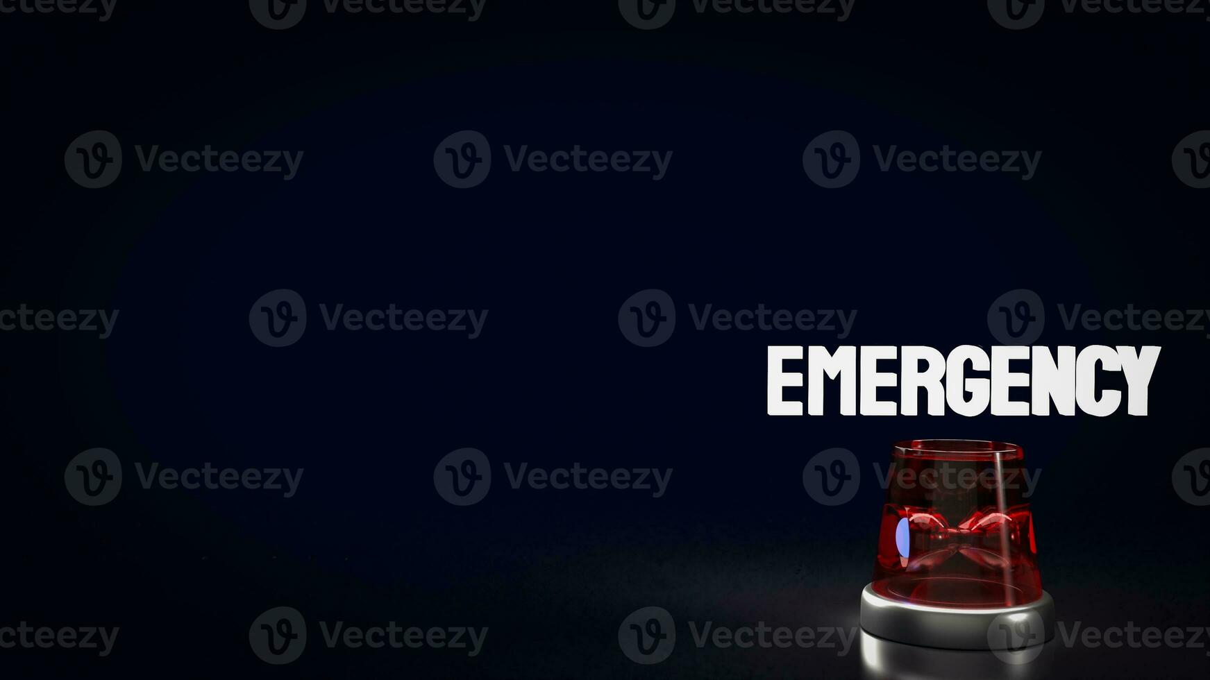 The emergency lamp for rescue concept 3d rendering photo