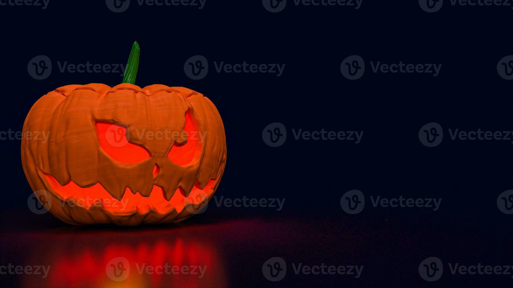 The jack o lantern pumpkin for halloween content 3d rendering photo