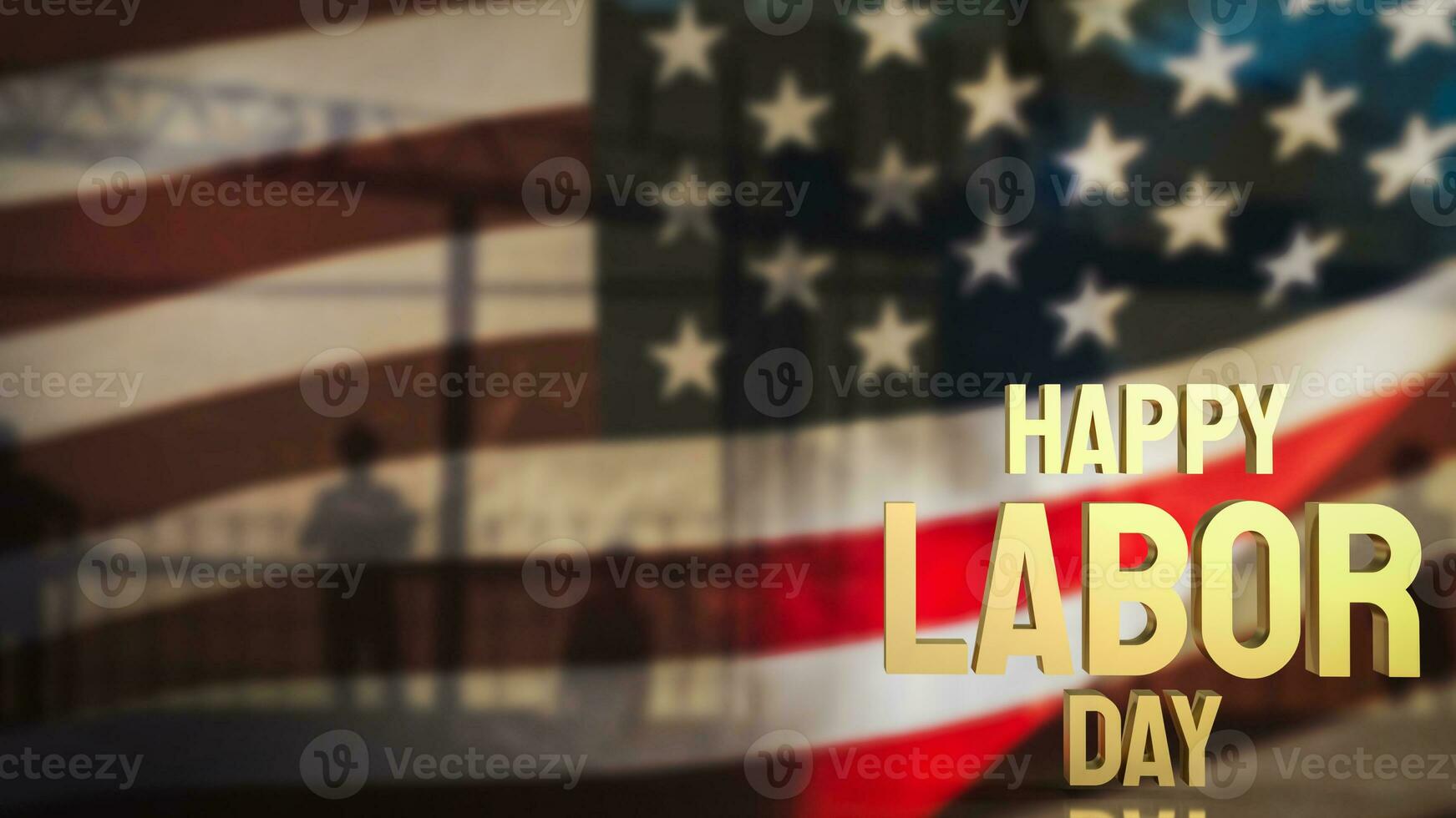 The Happy Labor Day for holiday concept 3d rendering photo