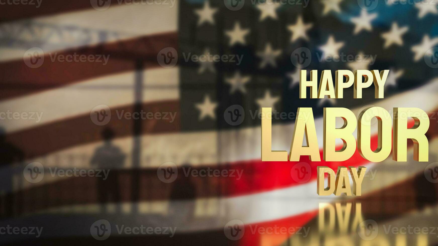 The Happy Labor Day for holiday concept 3d rendering photo