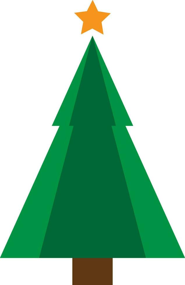 Christmas tree icon isolated on white background vector