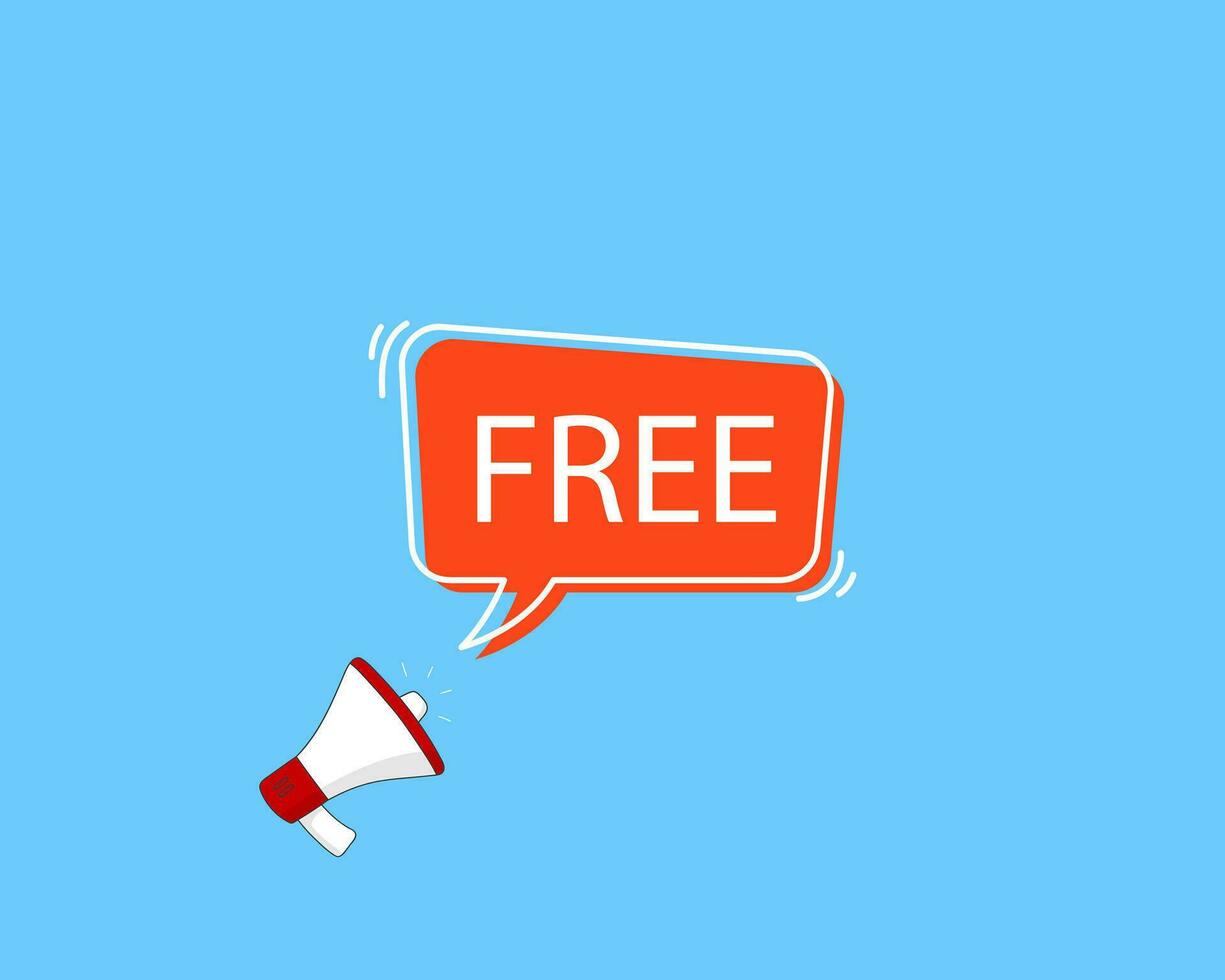 free speech bubble vector