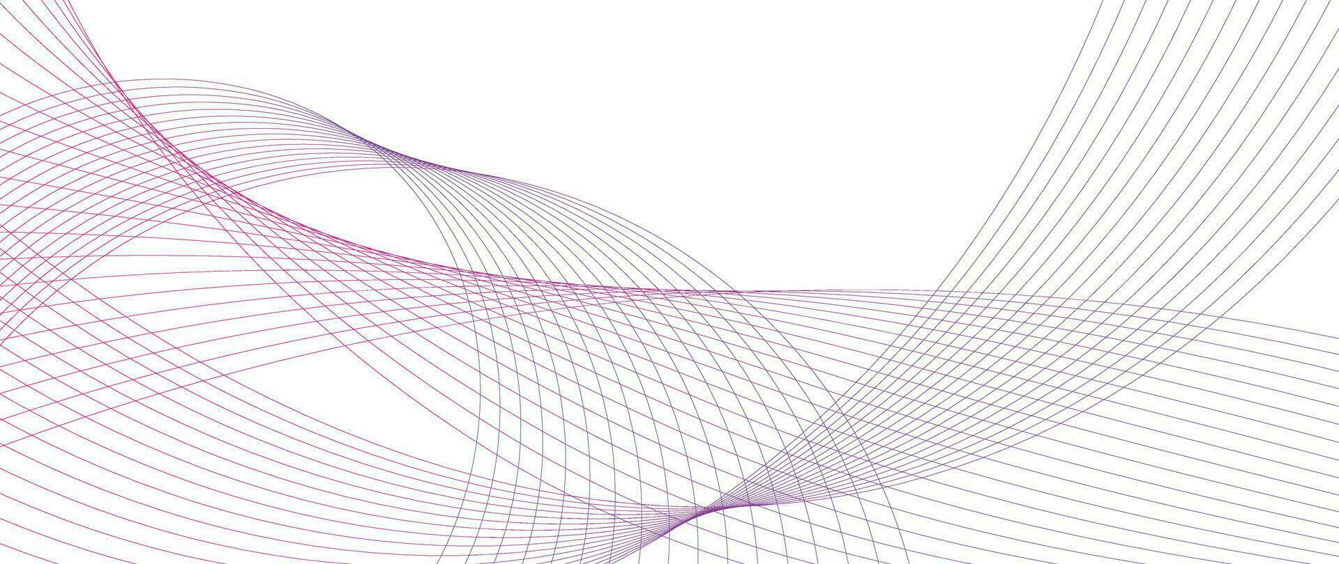 Abstract vibrant gradient line background vector. Futuristic style wall art with line distortion, wave, curved lines, color. Modern wallpaper design for business, technology, website, backdrop. vector