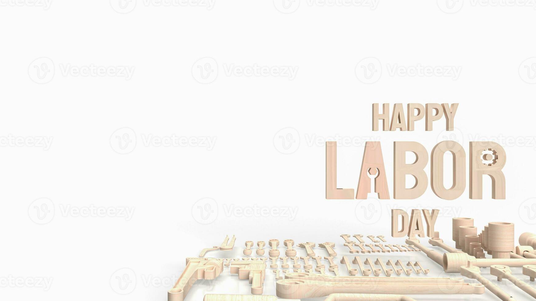 el contento labor día para fiesta concepto 3d representación foto