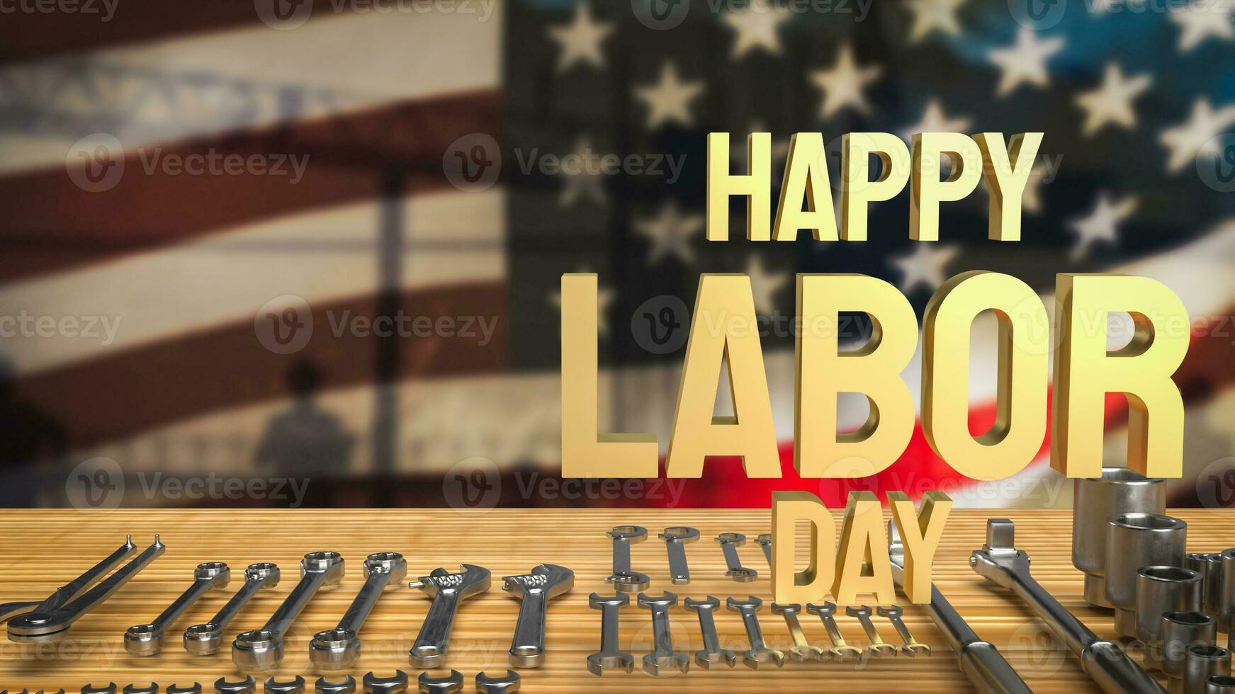 The Happy Labor Day for holiday concept 3d rendering photo