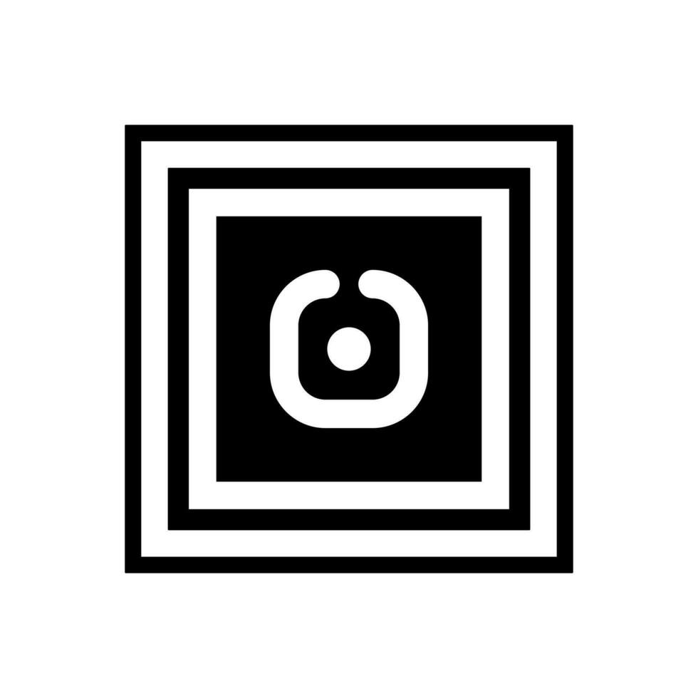 Flat vector icon of NFC microchip tag. Near Field Communication technology and transactions