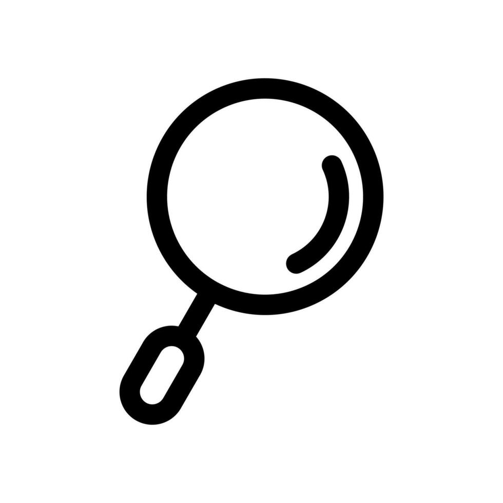 search icon vector isolated on white background. Creative modern vector