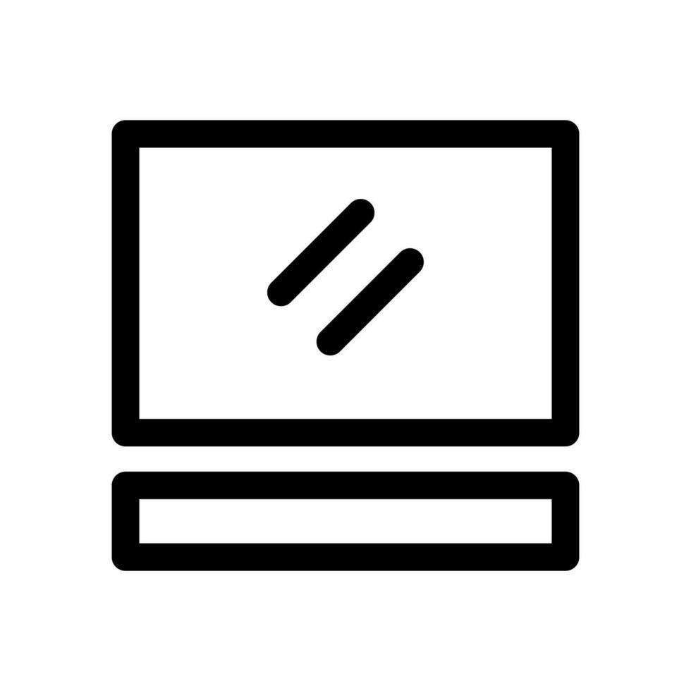 monitoring vector icon vector isolated on white background. Simple vector logo