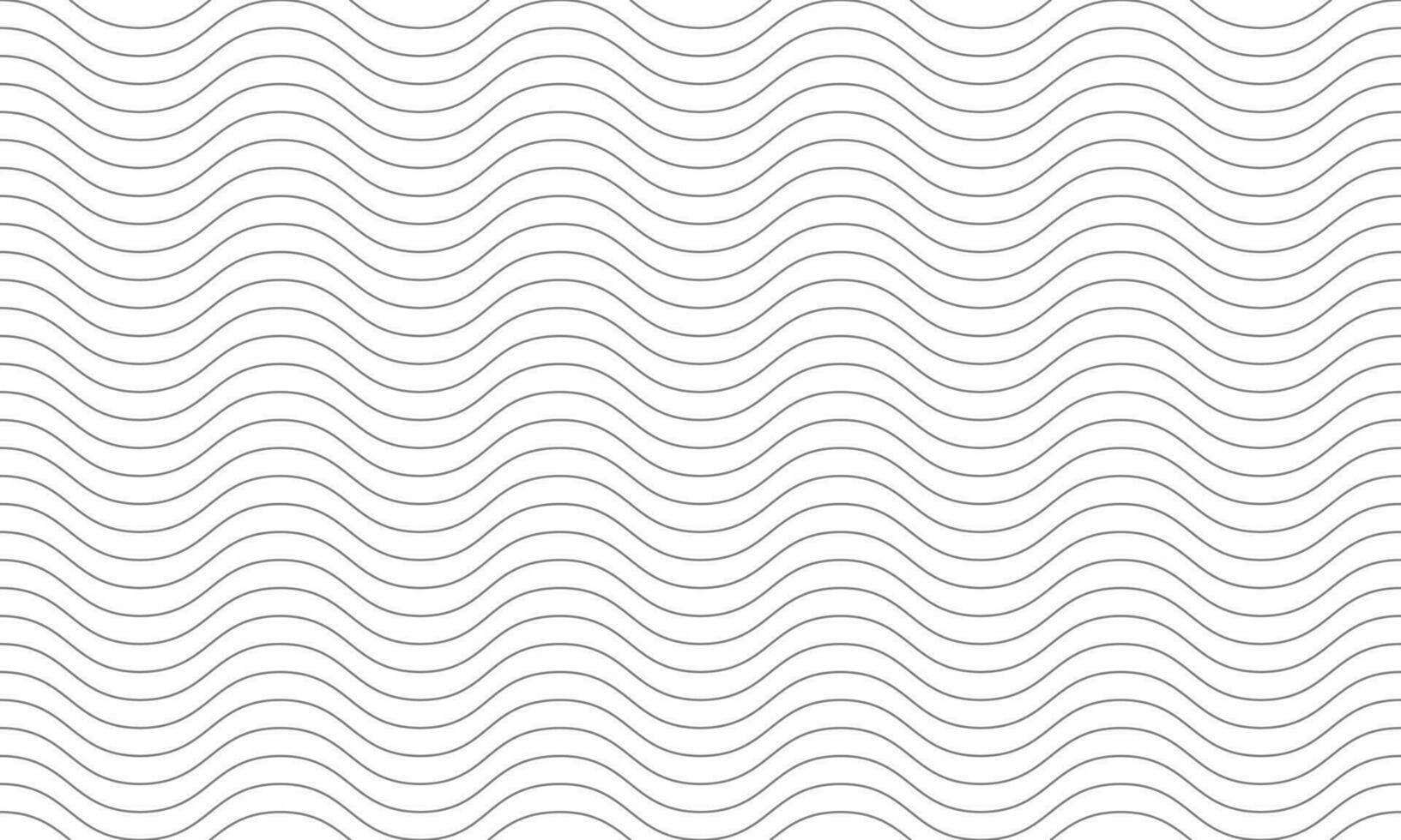 Grey curvy line seamless pattern. Waves Pattern. Vector Background