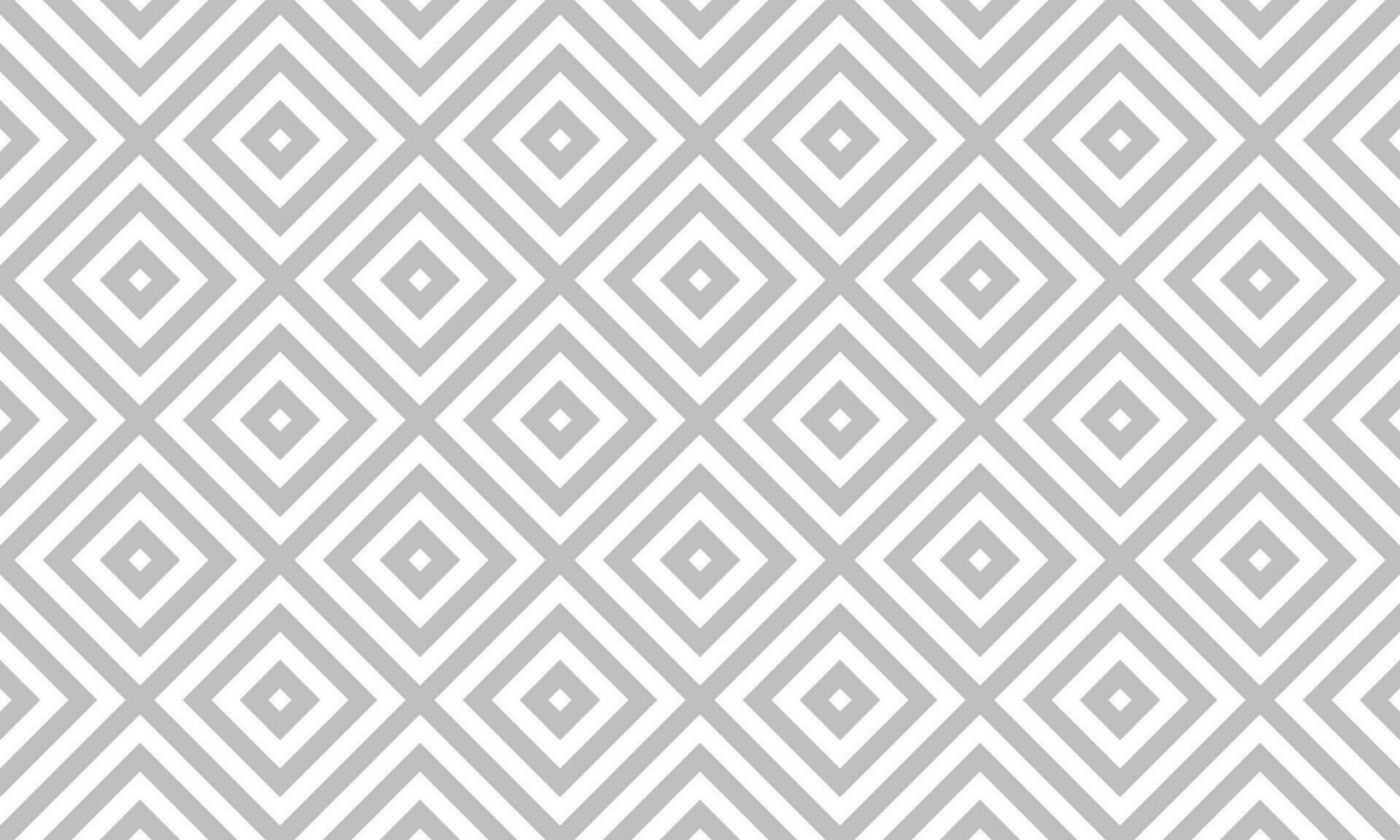 Grey rhombus geometric seamless pattern on white background. Vector Abstract.