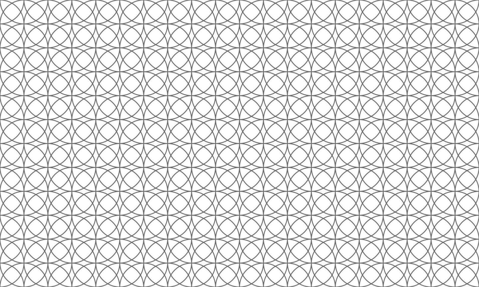 Grey circle line seamless pattern looks like a flower background. Vector Abstract.