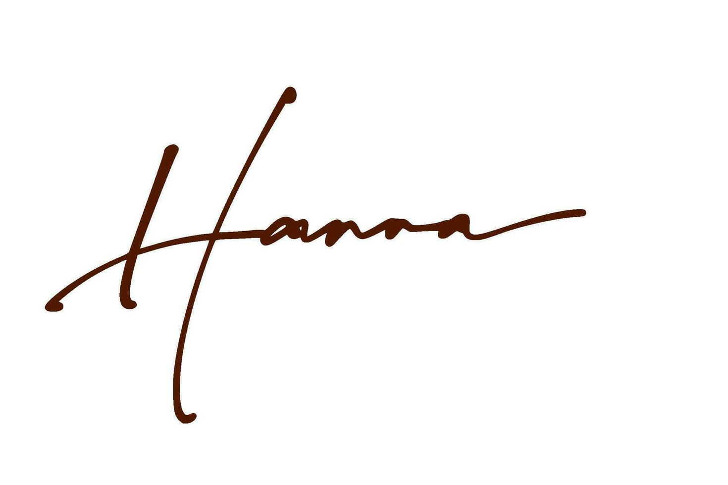 firma serie h diseño ilustración vector