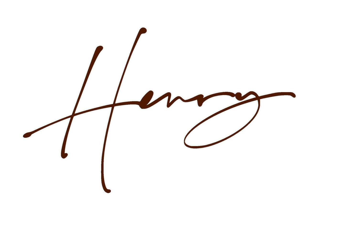 signature series H design illustration vector